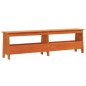 vidaXL Banco de recibidor madera maciza pino marrón cera 160x28x45 cm vidaXL Banco de recibidor madera maciza pino marrón cera 160x28x45 cm