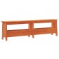 vidaXL Banco de recibidor madera maciza pino marrón cera 160x28x45 cm vidaXL Banco de recibidor madera maciza pino marrón cera 160x28x45 cm