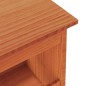 vidaXL Banco de recibidor madera maciza pino marrón cera 160x28x45 cm vidaXL Banco de recibidor madera maciza pino marrón cera 160x28x45 cm