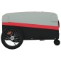 vidaXL Remolque para bicicleta hierro negro y rojo 45 kg vidaXL Remolque para bicicleta hierro negro y rojo 45 kg