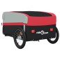 vidaXL Remolque para bicicleta hierro negro y rojo 45 kg vidaXL Remolque para bicicleta hierro negro y rojo 45 kg