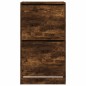 vidaXL Mueble zapatero 2 cajones abatibles roble ahumado 60x42x108 cm vidaXL Mueble zapatero 2 cajones abatibles roble ahumado 60x42x108 cm