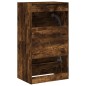 vidaXL Mueble zapatero 2 cajones abatibles roble ahumado 60x42x108 cm vidaXL Mueble zapatero 2 cajones abatibles roble ahumado 60x42x108 cm