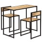 vidaXL Conjunto de comedor de 3 piezas madera maciza de mango vidaXL Conjunto de comedor de 3 piezas madera maciza de mango