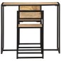 vidaXL Conjunto de comedor de 3 piezas madera maciza de mango vidaXL Conjunto de comedor de 3 piezas madera maciza de mango