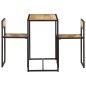vidaXL Conjunto de comedor de 3 piezas madera maciza de mango vidaXL Conjunto de comedor de 3 piezas madera maciza de mango