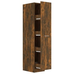 vidaXL Armario boticario contrachapado roble ahumado 30x42,5x150 cm