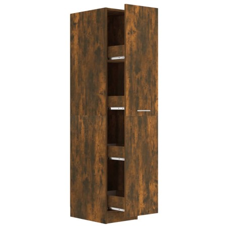 vidaXL Armario boticario contrachapado roble ahumado 30x42,5x150 cm