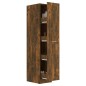 vidaXL Armario boticario contrachapado roble ahumado 30x42,5x150 cm