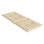 vidaXL Cojín silla de jardín respaldo alto 4 uds tela beige 120x50x3cm vidaXL Cojín silla de jardín respaldo alto 4 uds tela beige 120x50x3cm