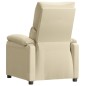 vidaXL Sillón reclinable de tela crema