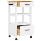 vidaXL Carrito de cocina MONZA madera maciza de pino 48x40x90 cm vidaXL Carrito de cocina MONZA madera maciza de pino 48x40x90 cm