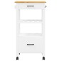 vidaXL Carrito de cocina MONZA madera maciza de pino 48x40x90 cm vidaXL Carrito de cocina MONZA madera maciza de pino 48x40x90 cm