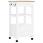 vidaXL Carrito de cocina MONZA madera maciza de pino 48x40x90 cm vidaXL Carrito de cocina MONZA madera maciza de pino 48x40x90 cm