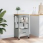 vidaXL Carrito de cocina MONZA madera maciza de pino 48x40x90 cm
