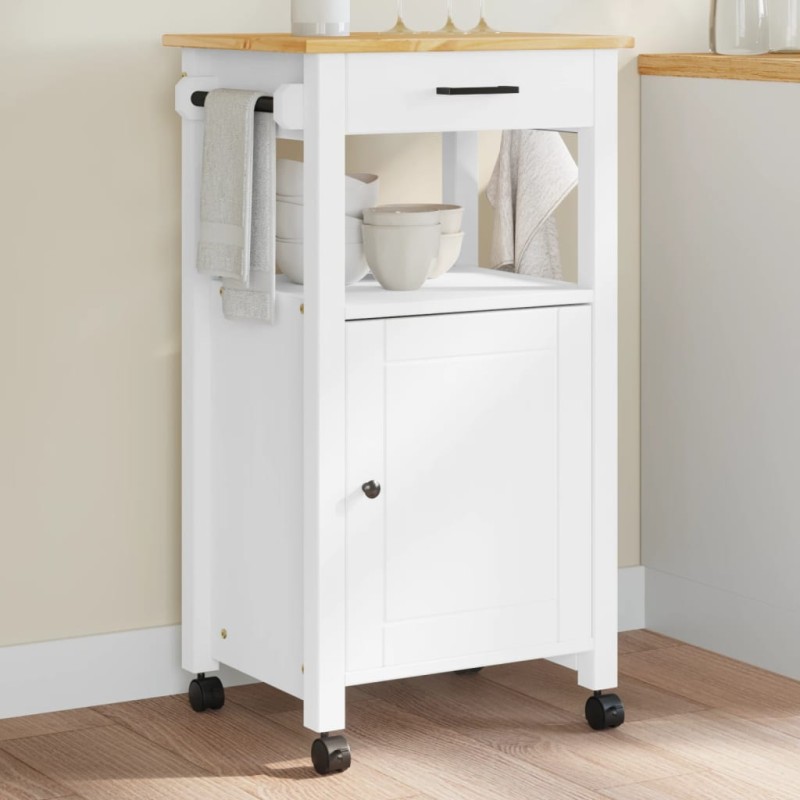 vidaXL Carrito de cocina MONZA madera maciza de pino 48x40x90 cm vidaXL Carrito de cocina MONZA madera maciza de pino 48x40x90 cm