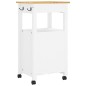 vidaXL Carrito de cocina MONZA madera maciza de pino 48x40x90 cm vidaXL Carrito de cocina MONZA madera maciza de pino 48x40x90 cm