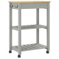 vidaXL Carrito de cocina MONZA madera maciza de pino 60x40x90 cm vidaXL Carrito de cocina MONZA madera maciza de pino 60x40x90 cm