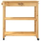 vidaXL Carrito de cocina MONZA madera maciza de pino 84x40x90 cm vidaXL Carrito de cocina MONZA madera maciza de pino 84x40x90 cm
