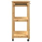 vidaXL Carrito de cocina MONZA madera maciza de pino 84x40x90 cm vidaXL Carrito de cocina MONZA madera maciza de pino 84x40x90 cm