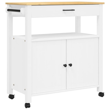 vidaXL Carrito de cocina MONZA madera maciza de pino 84x40x90 cm