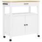 vidaXL Carrito de cocina MONZA madera maciza de pino 84x40x90 cm vidaXL Carrito de cocina MONZA madera maciza de pino 84x40x90 cm