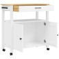 vidaXL Carrito de cocina MONZA madera maciza de pino 84x40x90 cm vidaXL Carrito de cocina MONZA madera maciza de pino 84x40x90 cm