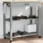 vidaXL Carrito de cocina MONZA madera maciza de pino 84x40x90 cm vidaXL Carrito de cocina MONZA madera maciza de pino 84x40x90 cm