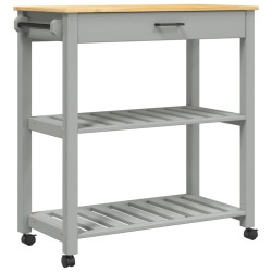 vidaXL Carrito de cocina MONZA madera maciza de pino 84x40x90 cm