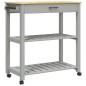vidaXL Carrito de cocina MONZA madera maciza de pino 84x40x90 cm vidaXL Carrito de cocina MONZA madera maciza de pino 84x40x90 cm