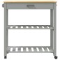 vidaXL Carrito de cocina MONZA madera maciza de pino 84x40x90 cm vidaXL Carrito de cocina MONZA madera maciza de pino 84x40x90 cm