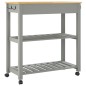 vidaXL Carrito de cocina MONZA madera maciza de pino 84x40x90 cm vidaXL Carrito de cocina MONZA madera maciza de pino 84x40x90 cm