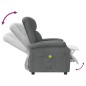 vidaXL Sillón de masaje de tela gris oscuro vidaXL Sillón de masaje de tela gris oscuro