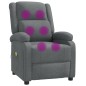 vidaXL Sillón de masaje de tela gris oscuro vidaXL Sillón de masaje de tela gris oscuro