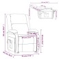 vidaXL Sillón de masaje de tela gris oscuro vidaXL Sillón de masaje de tela gris oscuro