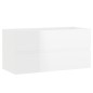 vidaXL Mueble con lavabo madera de ingeniería blanco brillo vidaXL Mueble con lavabo madera de ingeniería blanco brillo