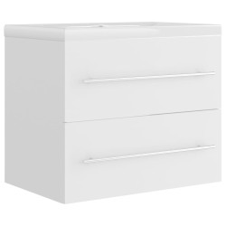 vidaXL Mueble con lavabo madera de ingeniería blanco