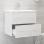 vidaXL Mueble con lavabo madera de ingeniería blanco vidaXL Mueble con lavabo madera de ingeniería blanco