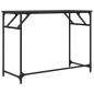 vidaXL Escritorio de madera de ingeniería y acero negro 100x45x76 cm vidaXL Escritorio de madera de ingeniería y acero negro 100x45x76 cm