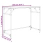 vidaXL Escritorio de madera de ingeniería y acero negro 100x45x76 cm vidaXL Escritorio de madera de ingeniería y acero negro 100x45x76 cm