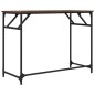 vidaXL Escritorio madera ingeniería y acero roble marrón 100x45x76 cm vidaXL Escritorio madera ingeniería y acero roble marrón 100x45x76 cm
