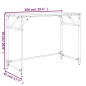 vidaXL Escritorio madera ingeniería y acero roble marrón 100x45x76 cm vidaXL Escritorio madera ingeniería y acero roble marrón 100x45x76 cm