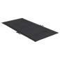 vidaXL Cojín de silla de jardín respaldo bajo 2 uds tela Oxford negro
