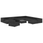 vidaXL Set muebles de jardín y cojines 12 pzas ratán sintético negro vidaXL Set muebles de jardín y cojines 12 pzas ratán sintético negro