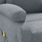 vidaXL Sillón de masaje tela gris claro vidaXL Sillón de masaje tela gris claro