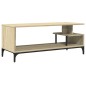 vidaXL Mueble de TV madera de ingeniería y acero roble 102x40x41 cm vidaXL Mueble de TV madera de ingeniería y acero roble 102x40x41 cm
