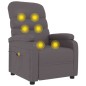 vidaXL Sillón de masaje de cuero sintético gris vidaXL Sillón de masaje de cuero sintético gris