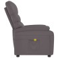 vidaXL Sillón de masaje de cuero sintético gris vidaXL Sillón de masaje de cuero sintético gris