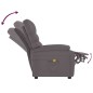 vidaXL Sillón de masaje de cuero sintético gris vidaXL Sillón de masaje de cuero sintético gris