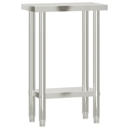 vidaXL Mesa de trabajo de cocina acero inoxidable 55x30x85 cm